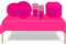 53PCS Hot Pink Tableware Decorations for Kids Birthday,Disposable Party Tableware Set Tablecloth Table Covers,7inch Paper Plates,Paper Napkins,Cups for Xmas Birthday Wedding Party Favor