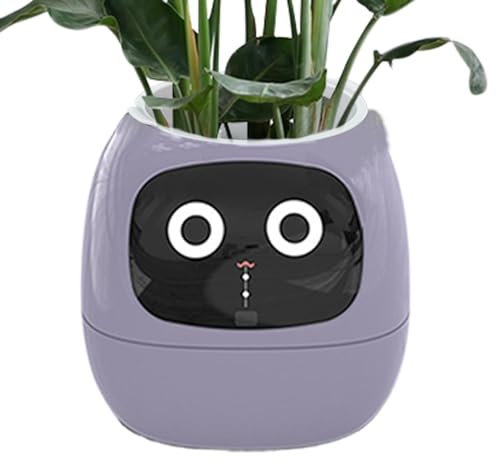 Nubamzy Smart Planter | Pot de Fleurs interactif Intelligent | Adorable Compagnon de avec Interaction gestuelle Riche, Robot de, Rend la Culture des Facile et Amusante