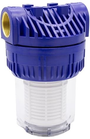VARIOSAN Vorfilter (5 Zoll) für Pumpen und Hauswasserwerke 18427, 1 Innengewinde, 8 bar, 3.000 l/h Durchflussmenge, 0,06 mm Maschenweite