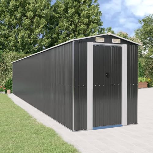 Lawn & Garden Gartenhaus Anthrazit 192x1021x223cm Stahl verzinkt Outdoor Living