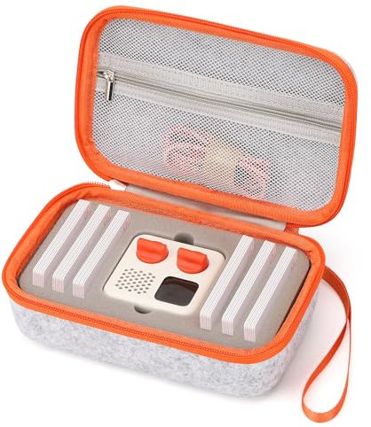 XINGFANGWF Case Compatible with Yoto Mini Kids Bluetooth Audio Player, Travel Carrier, Kids Toy Storage Organiser, and Tidy Mini Card Storage (Felt gray)