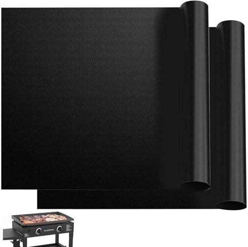 Oven Liners for Bottom of Oven (2 Pack) - Universal Non Stick Oven Liner for Fan Assisted Ovens, 40 x 33 cm Kitchen Accessories Oven Protector Save Time Keep Your Oven Clean (Black)