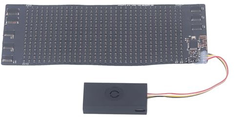 Signo RGB Programable LED USB, Pantalla de Desplazamiento Flexible, Tablero de Publicidad de Visualización de Mensajes Personalizados con Patrón de Bricolaje, Control de