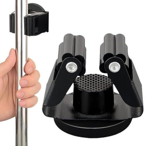 Magnetic MOP Brush Holder - No Drill Magnetic Hooks, Cleaning Tool Organizer | Secure Grip for Mop Brushes Versatile Factory Easy to Mount
