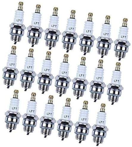 MUEOSI Bougies d'allumage 20 pièces for tronçonneuses Husqvarna 55 51 61 66 181 262 268 365 371 372 XP Bougie d'allumage pour Tondeuse à Gazon