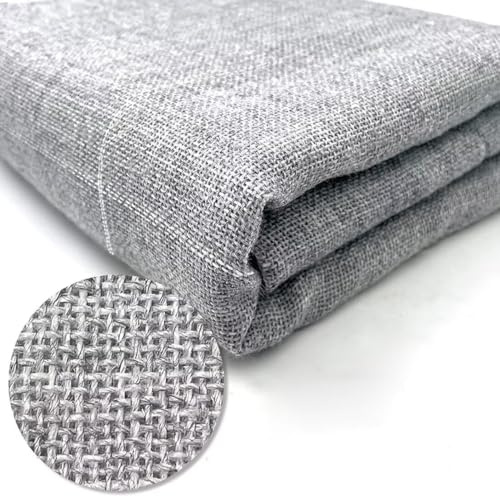 Graues Tuftig Tuch Für Tuftig Gu, Cotto Ad TER Mixed Backig Stoff Für Kittig Crochet Puch Eedle, DIY Hadmade Teppich Stoff, Moks Tuch, Grey, 1.5m*3m
