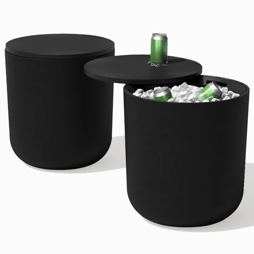 Veradek Kona Cooler Side Table - Outdoor Cooler Table and Ice Chest
