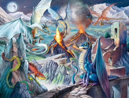 Ravensburger Puzzle 12001750 - Die Drachenwächter - Fantasy-Puzzle mit 2000 Teilen, für Puzzle-Fans ab 14 Jahren