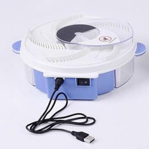 Piège à mouches avec fonctionnement automatique et mécanisme rotatif pour usage intérieur alimenté par batterie rechargeable (* modèles de charge)