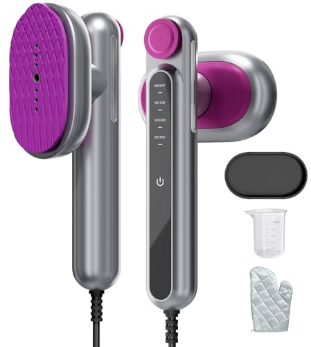 Clothes Steamer, 1200W Handheld Garment Steamer for Clothes, Portable Travel Steamer Iron with 2 Steam Modes & Dry Iron, Fast Heat Fabric Steamer for Home & Travel, 220-240V
