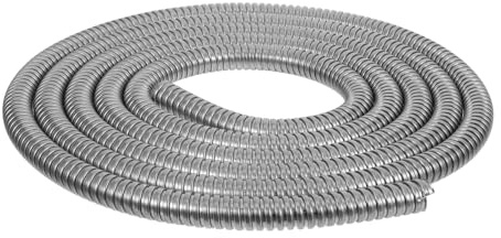 Lurrose 304 Stainless Steel Corrugated Flexible Cable Protection Sleeve, 13mm Inner Diameter, 3 Meters Length, Weather Resistant Outdoor Wiring Conduit for Industrial and Home Cable