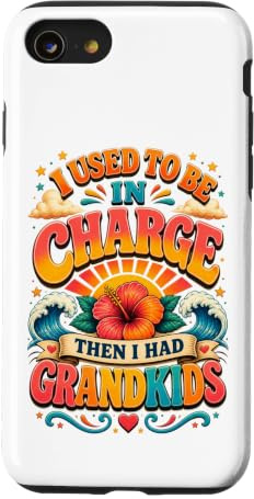 Hülle für iPhone SE (2020) / 7/8 Zitat I Used to Be in Charge Then I Had Grandkids Beach