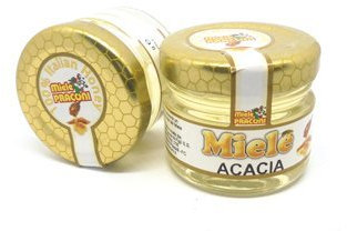 Mita - 20 pots de miel d'acacia 100 % italien en pot de verre. monodose de 30 g.
