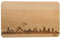 SNEG Brotzeitbrett Alpen Skyline | Frühstücksbrettchen aus Buche | Holz Schneidbrett | Geschenk mit Gravur | Frühstücksbrett (Standard (22x14x1cm), 1. ohne persönlicher Gravur)