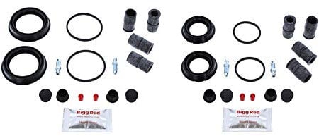Bigg Red - Front & Rear Brake Caliper Repair Kit - Compatible with X1 E84, X3 E83, 330 E46, 3 Series E90 1999-2012