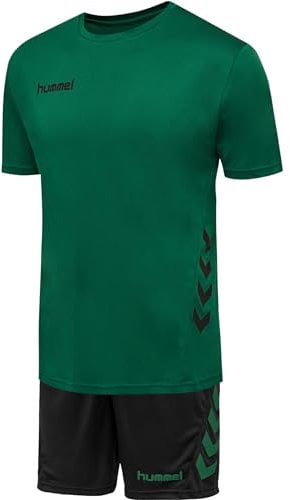 hummel Unisex-Youth Ensemble Junior Duo Set Track suit, vert/noir, 16 ans EU