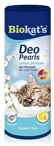 Biokat's Deo Pearls Cotton Blossom - Streuzusatz mit Duft für Frische und feste Klumpen in der Katzentoilette - 1 Dose (1 x 700 g)
