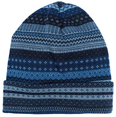 Invero, Merino Mütze Sissi, 100% Wolle (Blau)