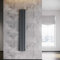 ELEGANT Heizkörper Modern Vertikal Anthrazit 1600x236mm Design Paneelheizkörper Röhren Doppellagig Flachheizkörper Mittelanschluss Heizung