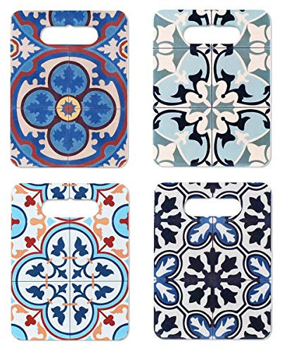 Tagliere Ceramica Colori Assortiti Mosaico Idraulico 24 cm (1 unità)