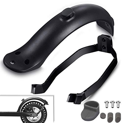 CITY SEA SKY Soporte de guardabarros trasero, accesorio de repuesto para scooter eléctrico Xiaomi M365/M365 Pro Scooter con tornillos y tapas de rosca (negro)