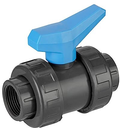 REKUBIK PVC-U Kugelhahn HDPE 2X Innengewinde Größe 1 IG x 1 IG