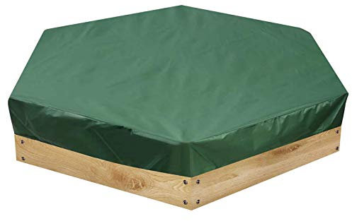 ikasus Sandkasten-Abdeckung,andkasten Bezüge,Sechseckig Sandkasten Bezüge,wasserdicht, staubdicht,Schutz sechseckig,Sandkasten-Abdeckung mit Kordelzug,vermeiden Sie den und Spielzeug Kontamination