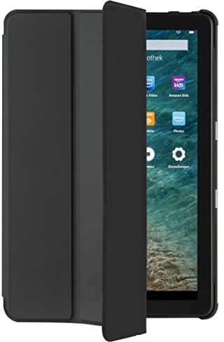 Hama Fold Bookcase Amazon Fire HD 10, Amazon Fire HD 10 Plus Schwarz Tablet Tasche, modellspezifisch