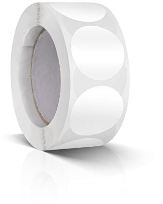 500 Stk Runde Aufkleber Stickers 25mm Farbkodierung Etiketten Rolle Kleine Klebepunkte Weiß