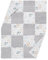 ELIMELI Minky Babydecke Kuscheldecke Krabbeldecke - super weichem Minky Dots Polar Fleece und Baumwolle mit Füllung | Baby Decke 74x92 hoch Qualität (Patchwork Grau - Hase)