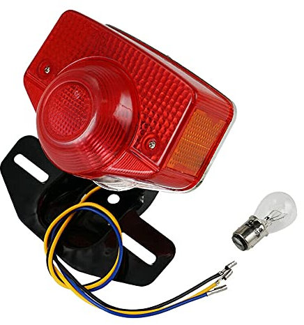 Herklotzn Motorrad Bremslicht Set mit Leuchtmittel für CT70 CT90 CT125 XL70 CL70 CL90 Jialing JH70