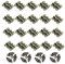 Jewelry Box Hardware 20 Stück 20 x 25 mm Scharniere Antike kleine Schmetterlingsscharniere Bronze Gravur Design Box Scharniere zum Basteln Holzkiste Geschenkbox Scharniere Schrank Schublade