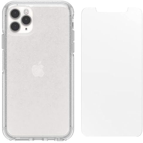 OtterBox Symmetry Series Case for iPhone 11 PRO MAX and iPhone Xs MAX with Alpha Glass Screen Protector - Non-Retail Packaging - Stardust, Clear