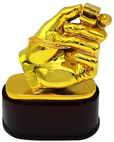 MIAOWR Trophée du Meilleur Arbitre Trophées du Golden Whistle Award Championnat De Football Souvenirs Objets De Collection Cadeaux pour Les Fans