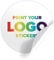 Round Customised Vinyl Waterproof Stickers | Any Size, Quantity | Upload Your Image or Text | Matt and Gloss | Logo Labels Personalised Sticker for Party Bags | Business
