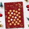 Adventskalender zum Rubbeln I DIY Adventskalender mit Rubbelfeldern I Rubbellos Adventskalender I Adventskalender selbst gestalten & freirubbeln I für Frauen, Männer (Wunderbar rot)