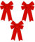 3 Stück Weihnachtsbaum Schleifen, 23X33CM Rote Schleifen Weihnachten, Weihnachtsschleifen Groß, Weihnachtsschleifen Rot, Weihnachtsbaum Deko Schleifen, für Weihnachtsbaum, Haustür, Heimdekoration