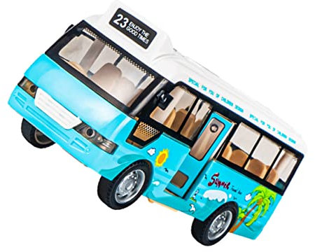 NESTINGHO Bus Spielzeugauto Schulbus Mit Lichtern Simulation Bus Spielzeug Lernspielzeug Spielzeug Für Kinder Gelbes Busspielzeug Gelbe Busfigur Spielzeug Kompakte Busmodelle Abs