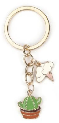 Süßer Kaktus-Schlüsselanhänger, Personalisierter Schlüsselanhänger, Wolkenanhänger, Süßer Schlüsselanhänger, Interessanter Schlüsselanhänger,Lustige Geschenke Für Frauen,Kleines Geschenk Für Frauen