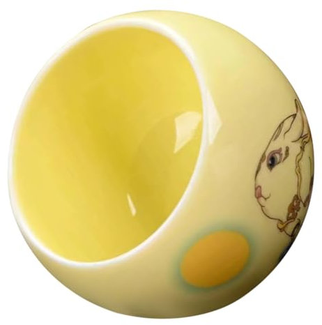 Ciieeo Taza De Té Pintada A Mano Taza De Cerámica Tazas De Té De Arcilla Tazón De Té De Porcelana Amarilla Cerámica