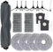 Kit d'accessoires 16 pièces pour aspirateur Dreame Mova E30 Ultra, 1 brosse principale, 6 brosses latérales, 2 filtres, 4 serpillères, 2 sacs à poussière, 1 brosse de nettoyage