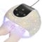 CGBE Lampada UV Led Unghie: 268W Lampada per Unghie Professionale con Sensore Automatico - 3 Timer 30s/60s/120s - 66 Perline UV+LED - Base Staccabile - Asciuga Unghie con Strass Adatta per Salone Casa