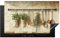 KitchenYeah© Protection Plaque Induction 90x52 cm Protege Deco Cuisine Cache Protège De Cuisson Accessoires Bois - Ustensiles de Cuisine - Nature Morte - Carreaux de Faïence