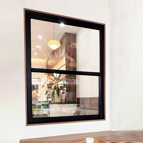 Ventanas Aluminio Ventanas Corredizas con Marco de Aluminio, Ventanas Ventiladas para El Hogar con Vidrio y Cerradura, Contraventanas para Casas, Lofts, Casas de Juegos, Ventanas de Baño(Gray,30x60in/