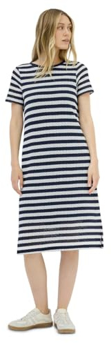 Cecil Damen Gestreiftes Ajour-Kleid