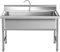 fregadero industrial de acero inoxidable de 1 compartimento,fregadero para taller, Fregadero de acero inoxidable independiente, fregadero independiente de acero inoxidable para (80*60*80cm/31.5*23.6*3
