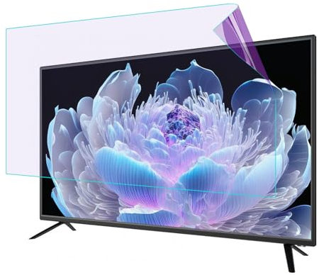 AIZYR TV Anti Blue Light Screen Protector, Outdoor Indoor Frosted Matte Anti Glare Filter Film Dustproof Anti Scratch Screen Cover,55 in 1211 * 682mm