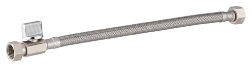Flexible d'alimentation 12x17 (3/8) avec mini vanne d'arrêt 1/4 tour NOYON & THIEBAULT