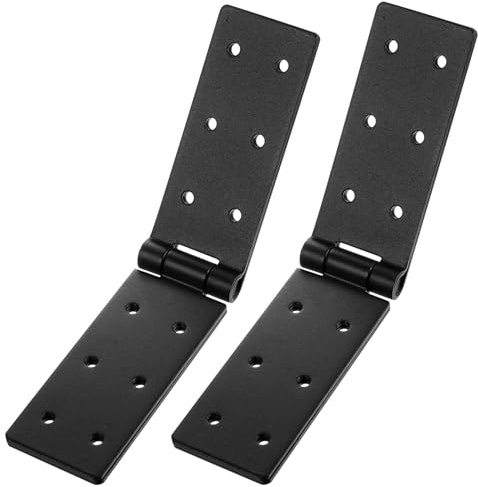 2 PzCerniere per Legno, Cerniere per Porte in Legno, Cerniera Pieghevoli a 180 Gradi Nere, Cerniere a Libro, Cerniera per Mobili Ante Porte da Giardino Armadi Scatola Impieghi Gravosi