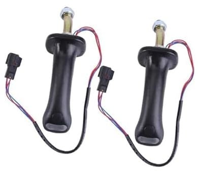 ZAPYVET 2 STÜCK Bagger-Joystickgriff 2186 | Passend für Caterpillar-Kompaktlader 216B 216 216B Serie 216B3 226 226B 226B3 2-Tasten-Griff Bagger-Joystick-Kit